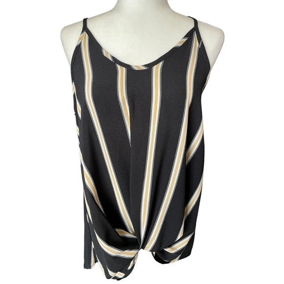 WHITE Birch Sleeveless Top Striped Pattern M - Picture 1 of 4